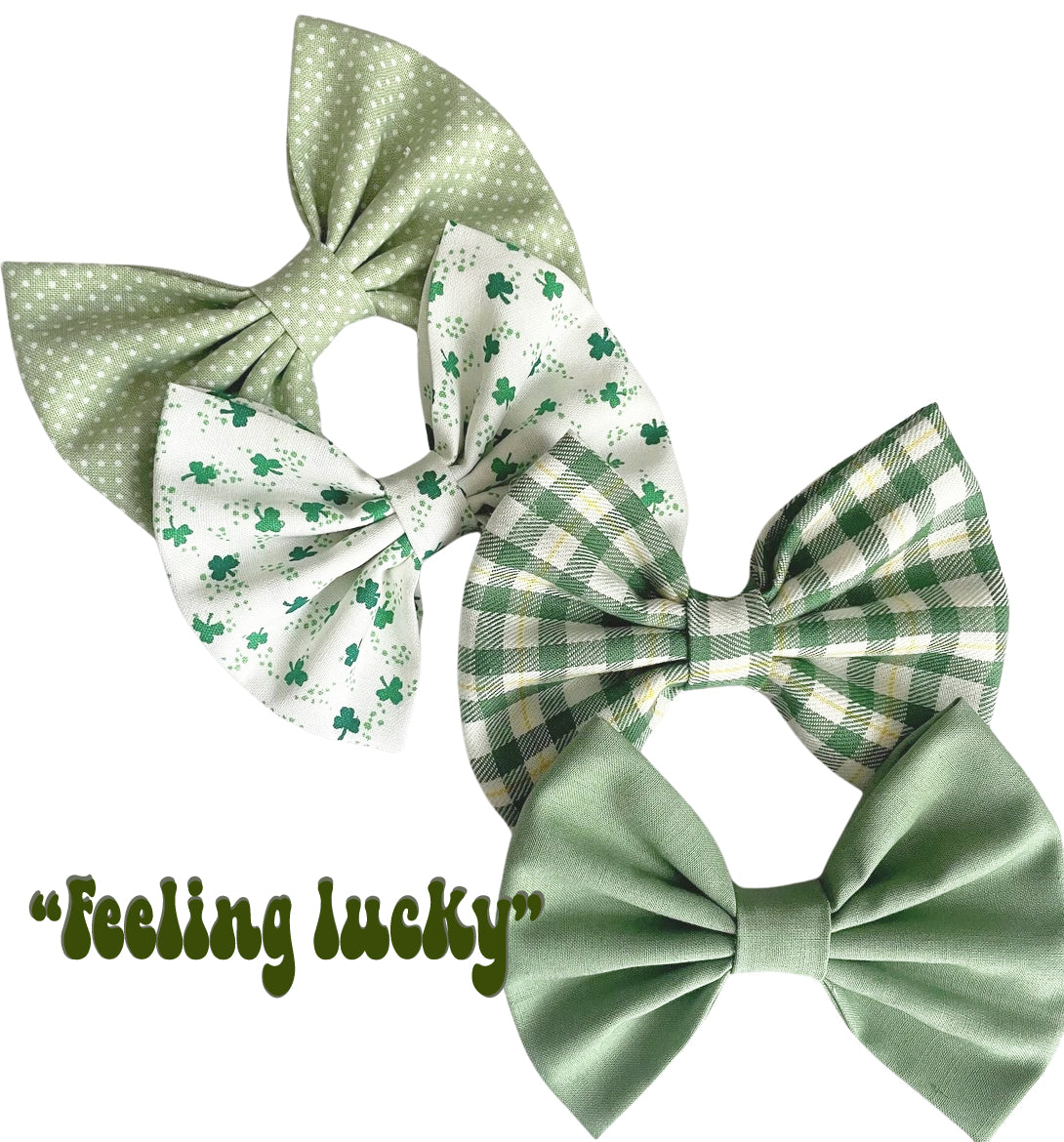 "Feeling Lucky" St Patrick's Bow Set