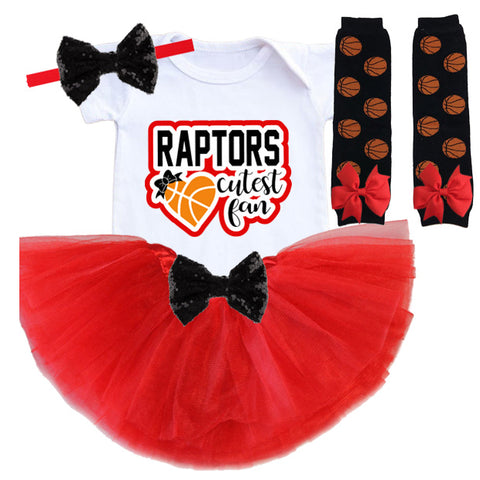 Raptors Baby Girl Game Day Outfit