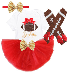San Francisco 49ers Baby Girl Game Day Outfit