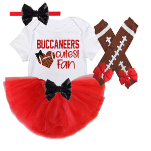 Buccaneers Baby Girl Game Day Outfit