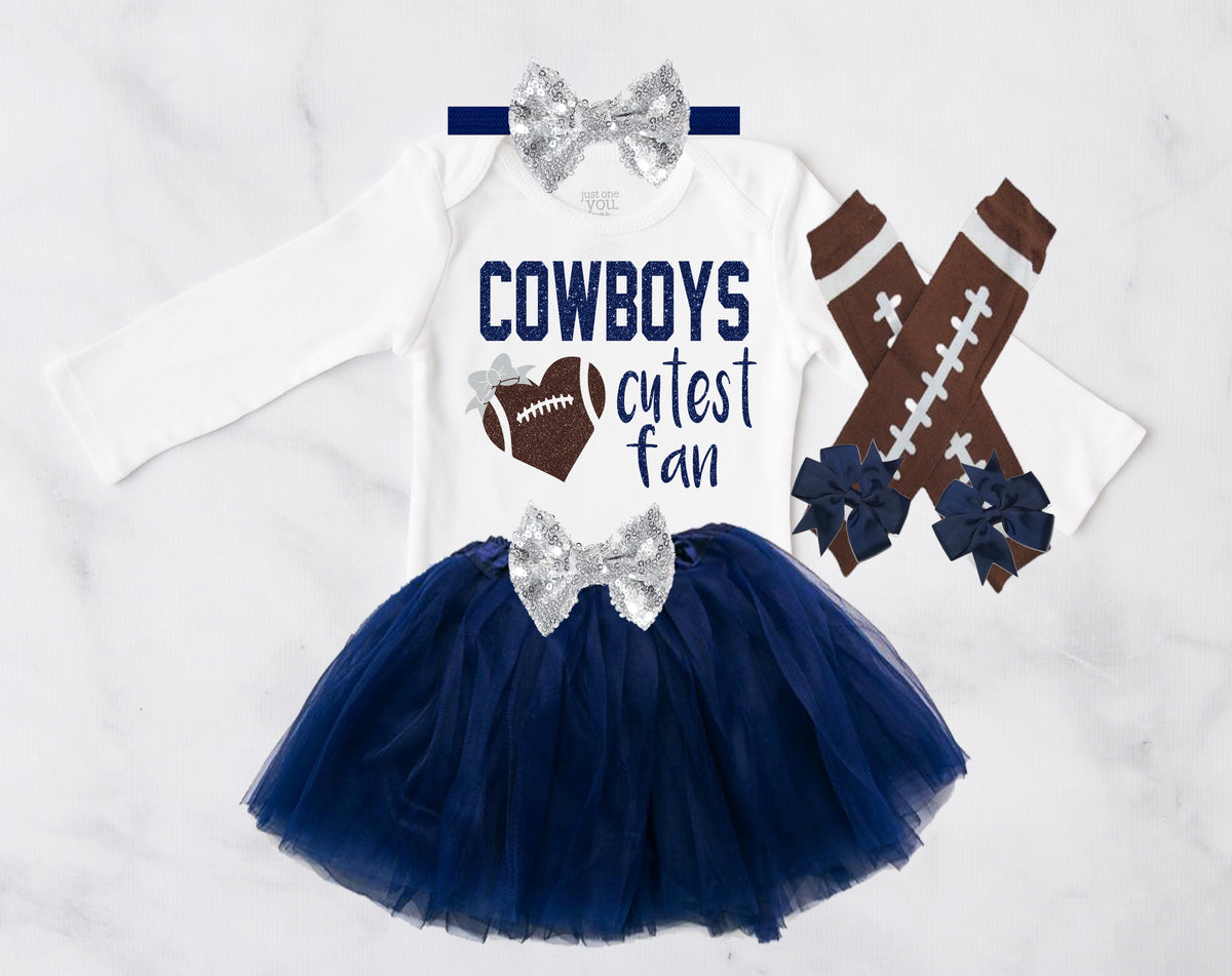 Dallas Cowboys Baby Girl Game Day Outfit Tiny Trendz Boutique