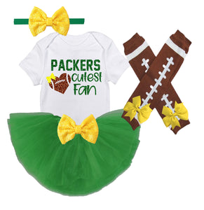 Green Bay Packers Baby Girl Game Day Outfit