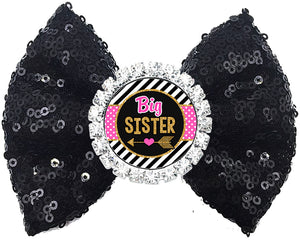 Big, Middle and Little Sister Sequin Bow
