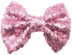 Light Pink Sequin Bow