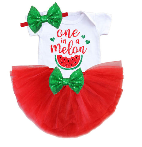 One in a Melon Tutu Set