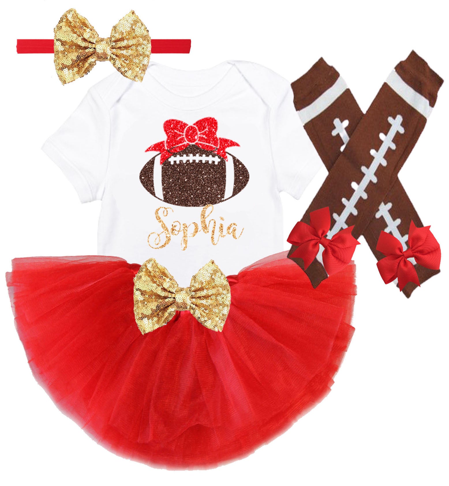 San Francisco 49ers Baby Girl Game Day Outfit Tiny Trendz Boutique