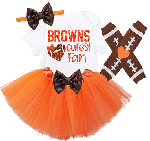 Browns Baby Girl Game Day Outfit