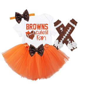 Browns Baby Girl Game Day Outfit