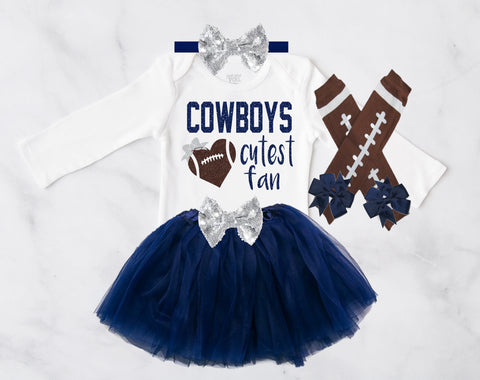 Dallas Cowboys Baby Girl Game Day Outfit