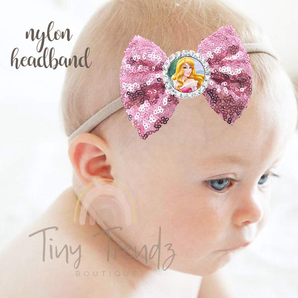 Sleeping Beauty Aurora Hair Bow