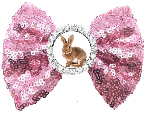 Bunny Hop Sequin Bow