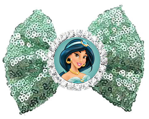 Jasmine Sequin Hair Bow