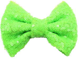 Neon Green Hair Bow