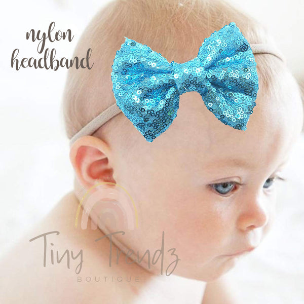 Turquoise Hair Bow